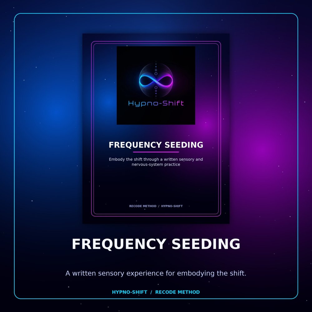 Frequency Seeding™: Embody the Shift workbook cover